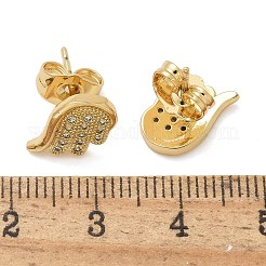 Серьги-гвоздики из циркония EJEW-D305-16G