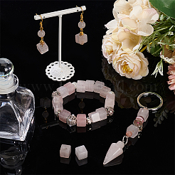 20 шт. натуральные европейские бусины из розового кварца G-NB0005-89D