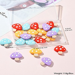 20 шт. 4 цвета грибные пищевые экологически чистые силиконовые фокусные бусины&nbsp;SIL-CJ0001-63