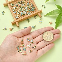 50 шт. латунные эмалированные подвески KK-CJ0001-83