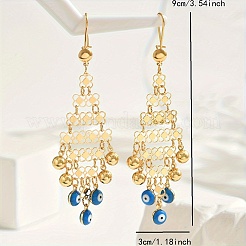 Латунные эмалевые серьги-подвески с кисточками от сглаза BJ5861