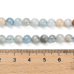 Natürliche Aquamarin Perlen Stränge&nbsp;X-G-F591-29A-6mm-04
