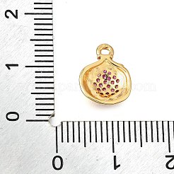 Латунные микропаве прозрачные подвески с фианитом KK-U065-05A-G