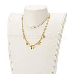 Colliers bavoir papillon&nbsp;NJEW-JN03510-02
