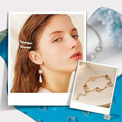 48шт. 6-х стильная латунная рамка для бусин KK-AR0002-93