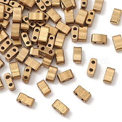 Стеклянные бусины цвета металлик SEED-YW0002-36C