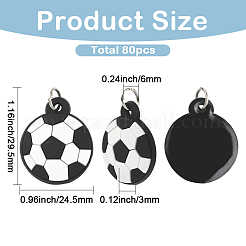 80шт силиконовые подвески&nbsp;SIL-SC0002-95