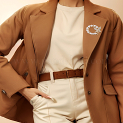 1 шт. броши из сплава со стразами&nbsp;JEWB-LP0004-12