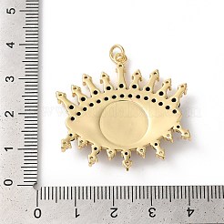 Cremagliera in ottone placcatura pendenti zirconi&nbsp;KK-G504-19G-02