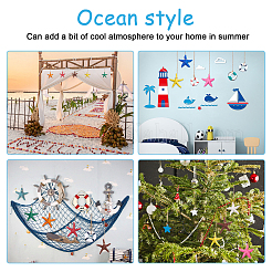 13 шт. 13-х цветные подвесные украшения из смолы&nbsp;HJEW-PH0001-38