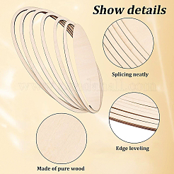 Незаконченный овальный набор из липы&nbsp;DIY-WH0292-48