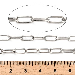 Овальные цепочки из скрепок из нержавеющей стали CHS-G040-01A-P