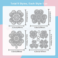 Мандала тема трафареты для резки углеродистой стали DIY-WH0309-1596