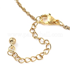 Изготовление ожерелья из сингапурской цепи из нержавеющей стали 304&nbsp;AJEW-JB01333-01