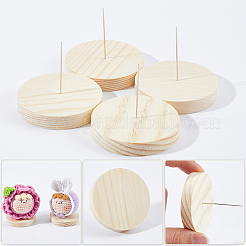 8 шт. деревянная стойка для кукольного основания с железным штифтом FIND-GF0006-55A