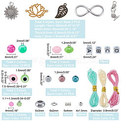 Набор для самостоятельного изготовления браслетов от сглаза DIY-PH0008-86