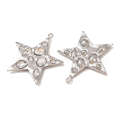 Pendentifs en strass en acier inoxydable 304&nbsp;RB-CBA6799-01P