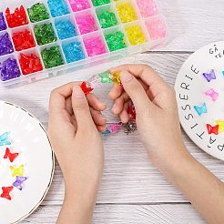 Прозрачные акриловые бусины TACR-PH0001-10