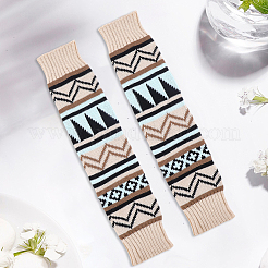 1 paire de chaussettes jambières en fibre acrylique&nbsp;AJEW-CY0002-12B