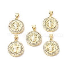 Латунные микро проложить кубического циркония подвески&nbsp;KK-F845-20G