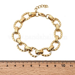 Pulseras de cadena de eslabones de acero inoxidable 304 para mujeres y hombres.&nbsp;BJEW-L720-02G