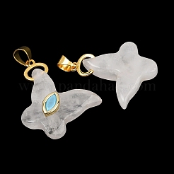 Pendentifs en cristal de roche en cristal de quartz naturel&nbsp;GG-CBA19F2-01G-06