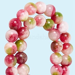 1 нить окрашенных бусин из натурального драгоценного камня G-SP0001-43