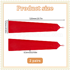 Damen Satinhandschuhe mit Hakenfinger&nbsp;AJEW-WH0455-59A