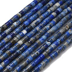 Нитки бусины из натурального ляписа-лазури&nbsp;G-P608-A06-01