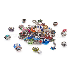 Legierung Rhinestone European Beads&nbsp;MPDL-TA0001-01