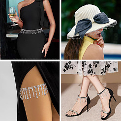 1 ярд железных цепочек со стразами&nbsp;IFIN-TA0001-74