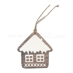 Décorations de grand pendentif en bois sur le thème de noël&nbsp;WOOD-L011-B01