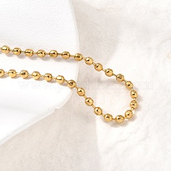 Браслеты из шариковой цепочки из нержавеющей стали 304 для женщин&nbsp;X-BJEW-B140-04G