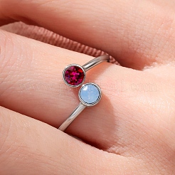 Минималистичное 925 серебряное регулируемое кольцо для женщин FE1587-2