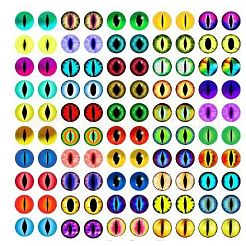 Cabochons en verre transparent imprimé&nbsp;GL-CBAA22A-14