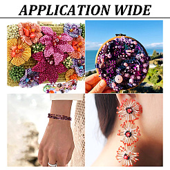 100 г 2-х цветных стеклянных бусин&nbsp;SEED-TA0001-17B