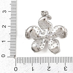 Colgante micropavé cubic zirconia de latón&nbsp;KK-K418-01A-P