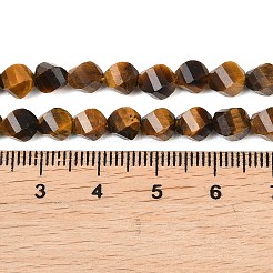 Природных тигровый глаз бисер нитей&nbsp;G-P611-C24-01