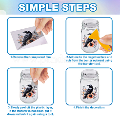 18 pezzo di carta sagomata in plastica&nbsp;DIY-WH0610-149