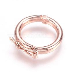 Латуни Twister застежками, кольцо, розовое золото , 11 мм