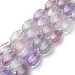Torsion naturelle perles de fluorite brins, 16x8x8mm, Trou: 1mm, Environ 25 pcs/chapelet, 15.74 pouce