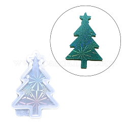 Diy Weihnachtsbaum Anhänger Silikonformen in Lebensmittelqualität, Gießformen aus Harz, für UV-Harz, Epoxidharz Schmuckherstellung, weiß, 80x56x9 mm