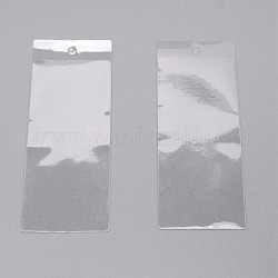 Rectangle PVC Transparent Plastic Bags, Clear, 13.6x5.4x0.05cm