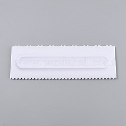 Kunststoff-Backkante Teigschaber und Ausstecher Teigspatel, für Kuchendekoration Backwerkzeuge, Rechteck, weiß, 217x73x9 mm