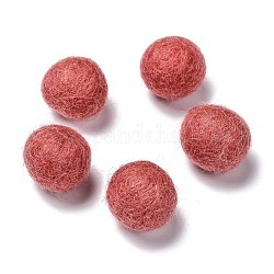 Wool Felt Balls, Salmon, 18~22mm