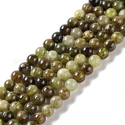 Perles de grenat naturel, ronde, 6.5mm, Trou: 0.9mm, Environ 60 pcs/chapelet, 15.55'' (39.5 cm)