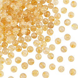 Olycraft environ 182 pièce de perles de quartz rutilées naturelles de 5 mm, perles de pierre naturelle de qualité A, rondes et lisses, perles de pierres précieuses en vrac, perles de pierre d'énergie en cristal naturel pour la fabrication de bijoux, de bracelets, de colliers et de bricolage