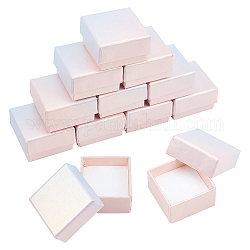 Nbeadsクラフト紙箱  結婚式の創造的なキャンディーボックス  正方形  カラフル  5x5x3cm