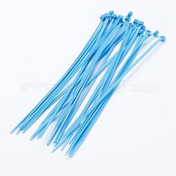 Kunststoff-Kabelbinder, Kabelbinder, Kabelbinder, Kornblumenblau, 200x2.5x1 mm, über 500strands / bag