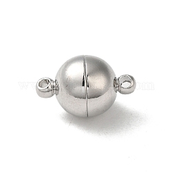 Fermagli magnetico in ottone, palla, platino, 16x10mm, Foro: 1.5 mm